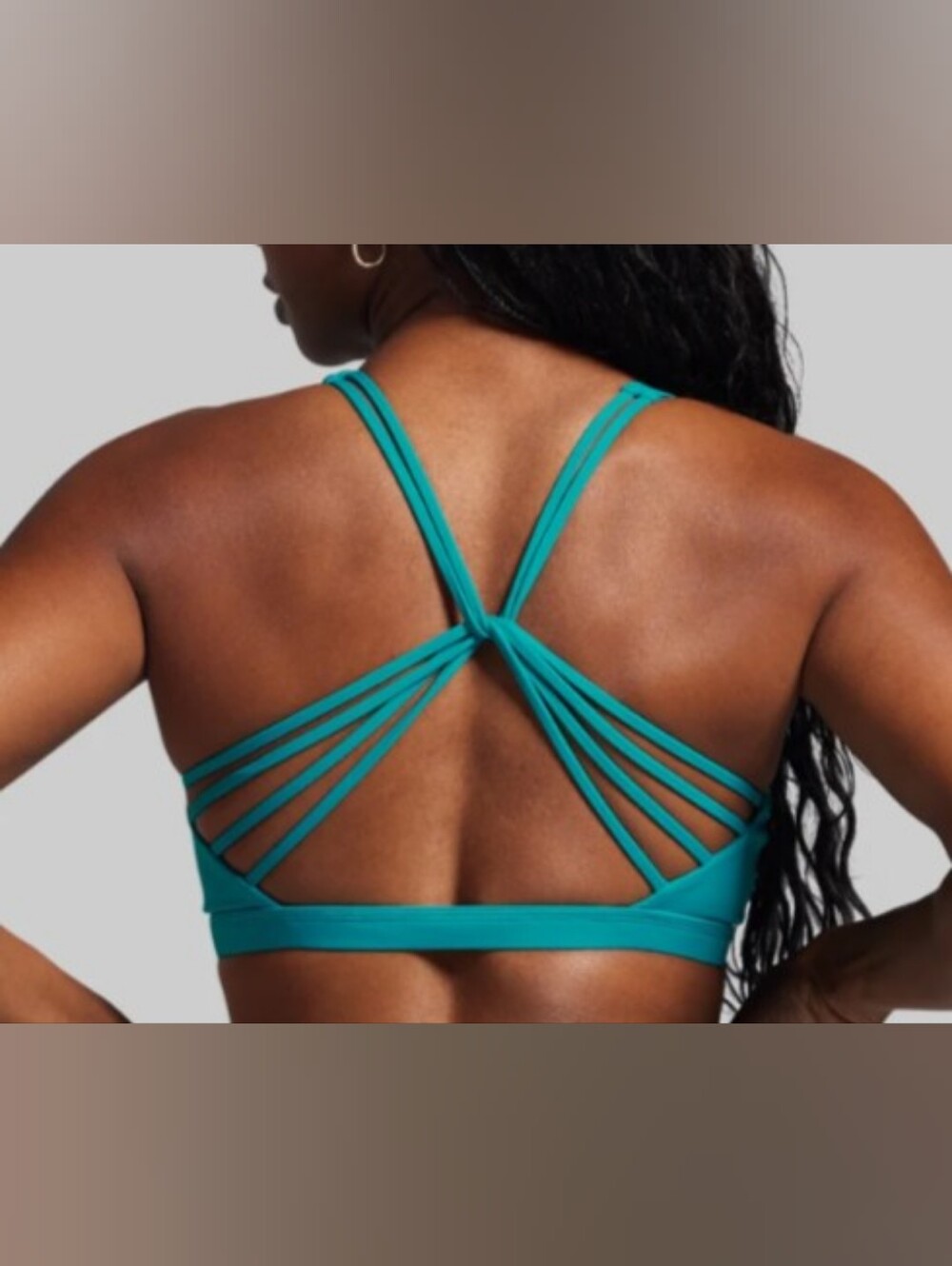 NWT Born Primitive blue sports bra, XL